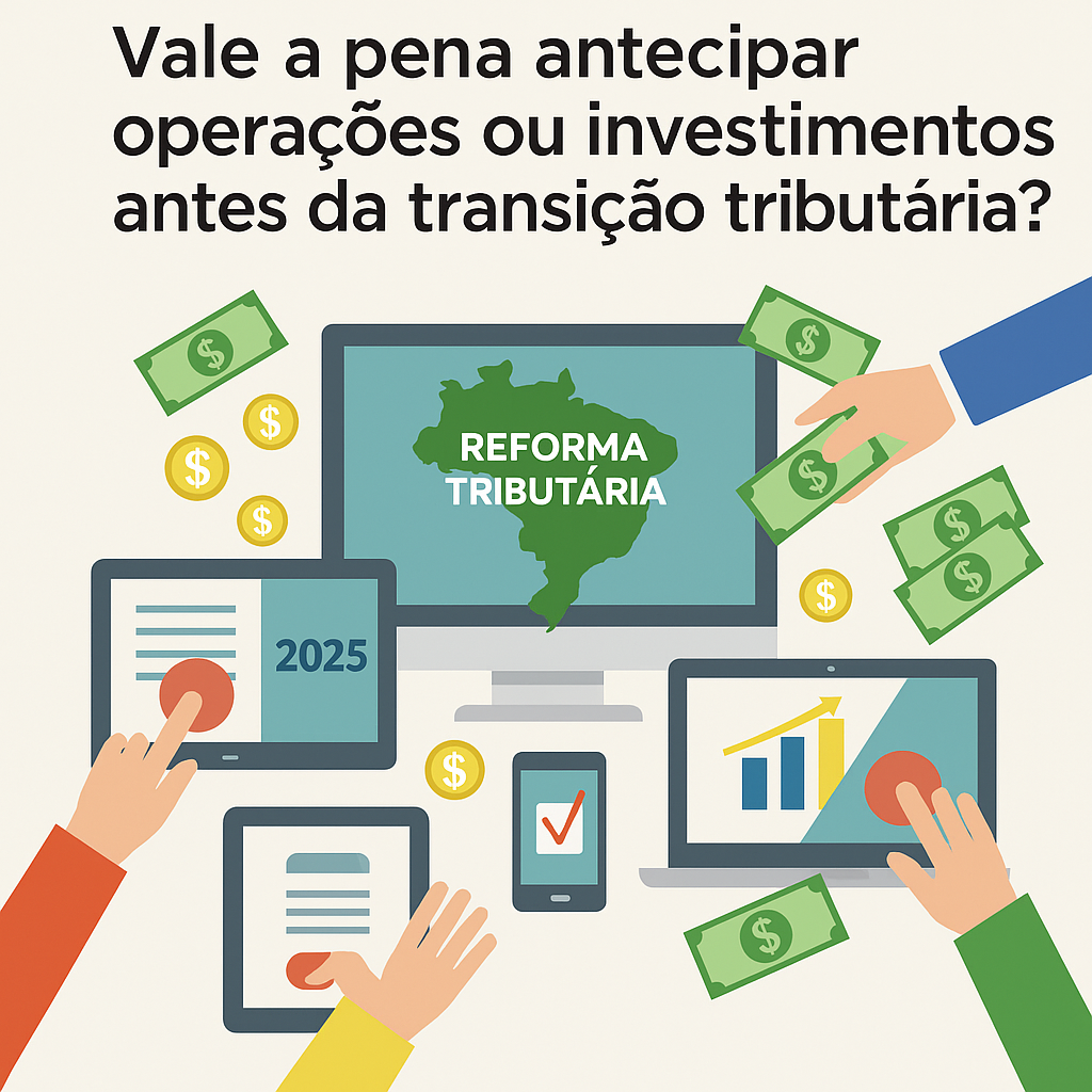 Leia mais sobre o artigo Vale a pena antecipar operações ou investimentos antes da transição tributária?