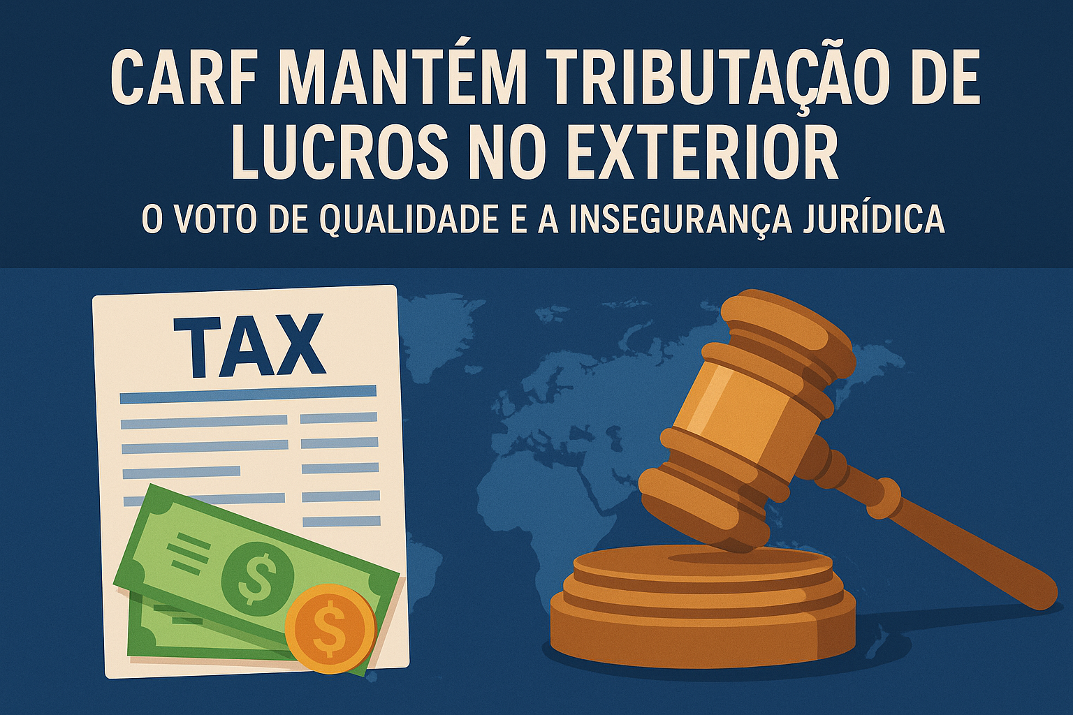 Leia mais sobre o artigo CARF Mantém Tributação de Lucros no Exterior: O Voto de Qualidade e a Insegurança Jurídica