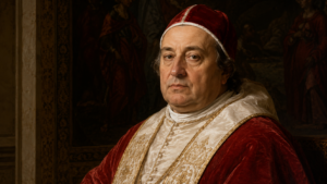 Alexandre VI, o papa Rodrigo Borgia, retratado nos Aposentos Borgia do Vaticano — ensaio de Juvenil Alves sobre nome, poder e ambição no papado renascentista.